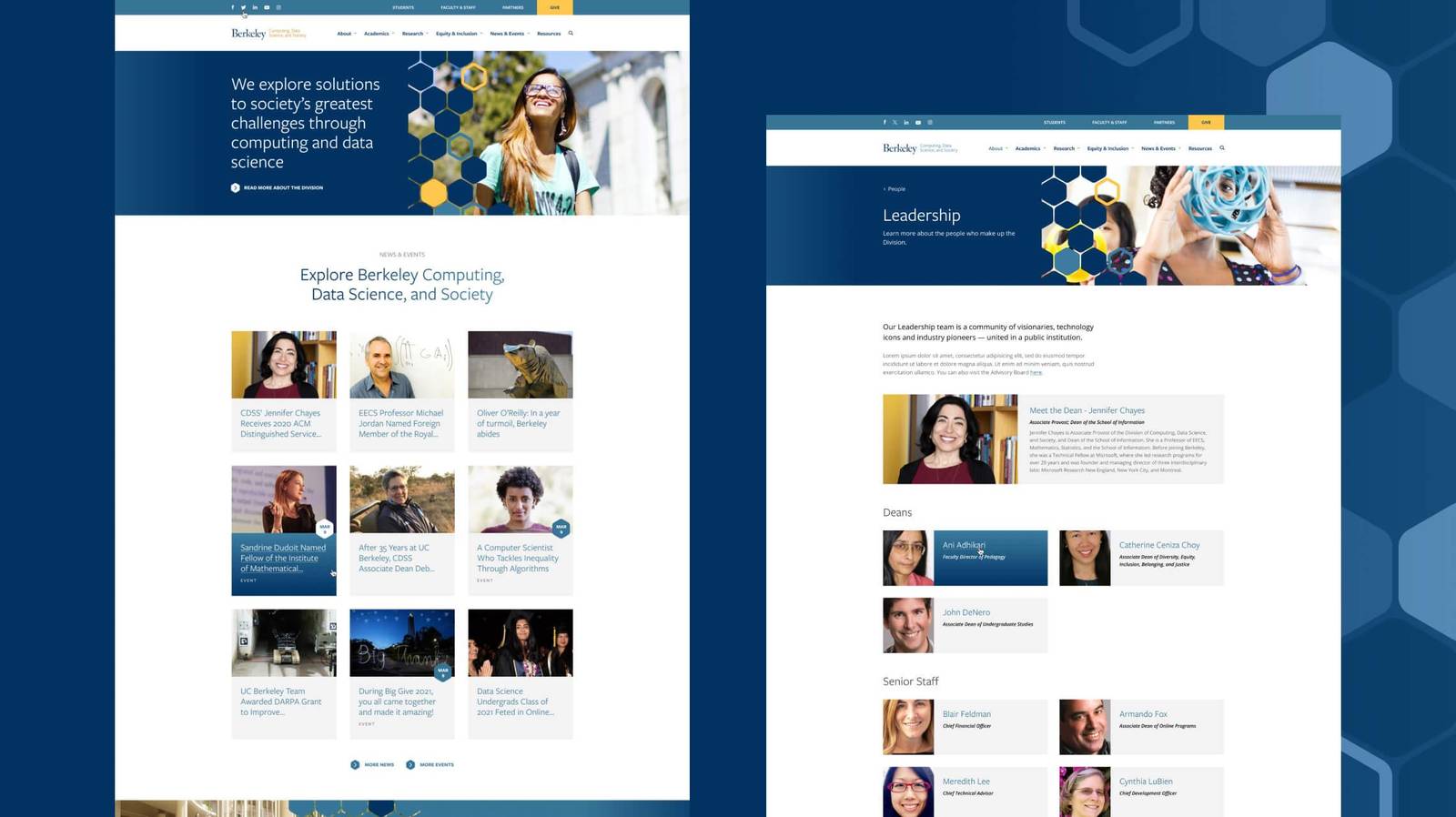 UC Berkeley CDSS interior page design