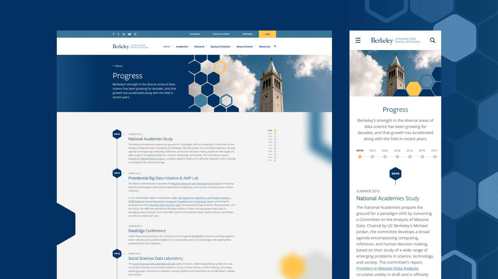 UC Berkeley CDSS historic timeline design